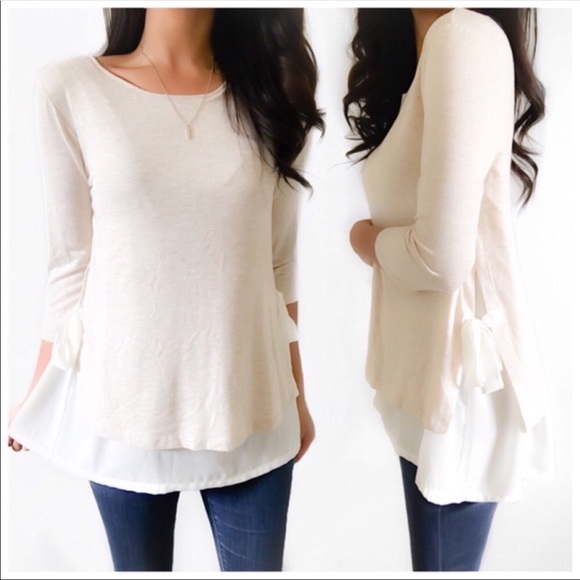 Pebble and Stone Layered Tunic Blouse - Picture 1 of 6